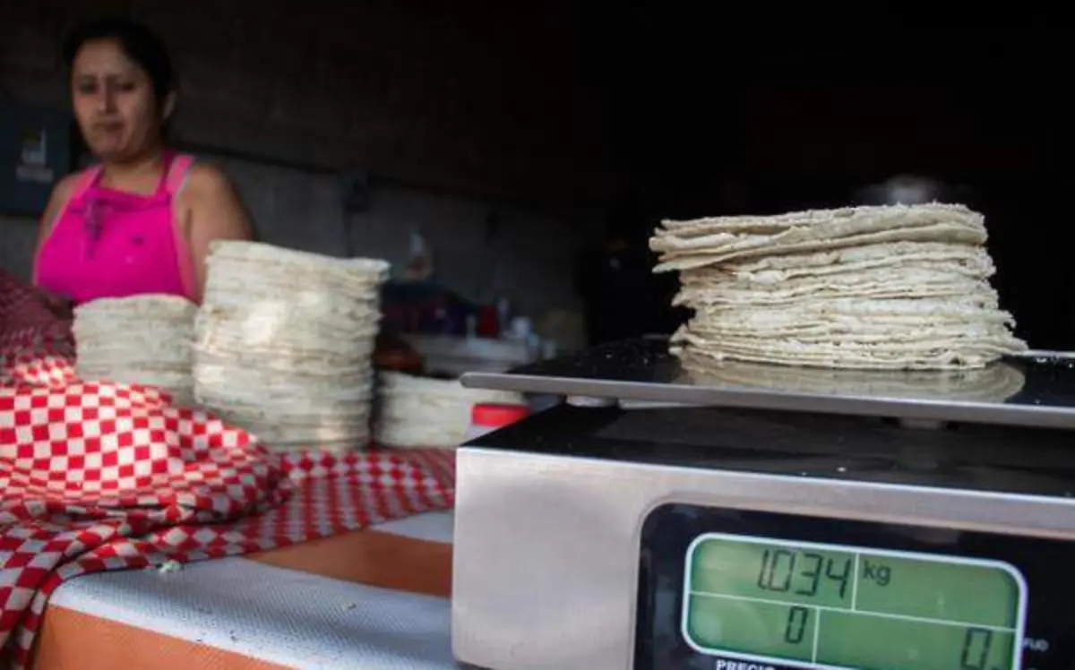 Pesaje de tortillas